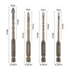 Spiral Wall Drilling Cross Glass Drill Bit Glass Concrete Hole Opener Hard Alloy Triangle Bit DIY Projects For Concrete