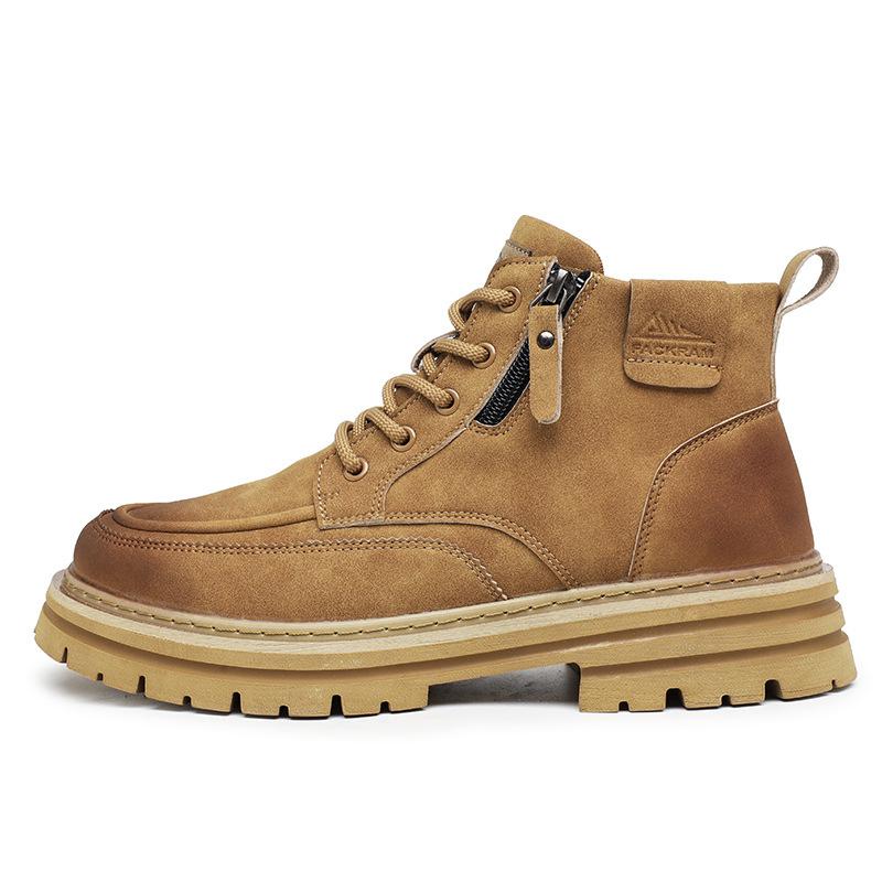 

Martin Boots 22 New Winter British Retro High-Top Leather Boots Lace-up Non-Slip Short Boots 44