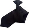[Clip-on] One-touch tie, plain black, for formal occasions such as weddings and funerals, easy to tie.