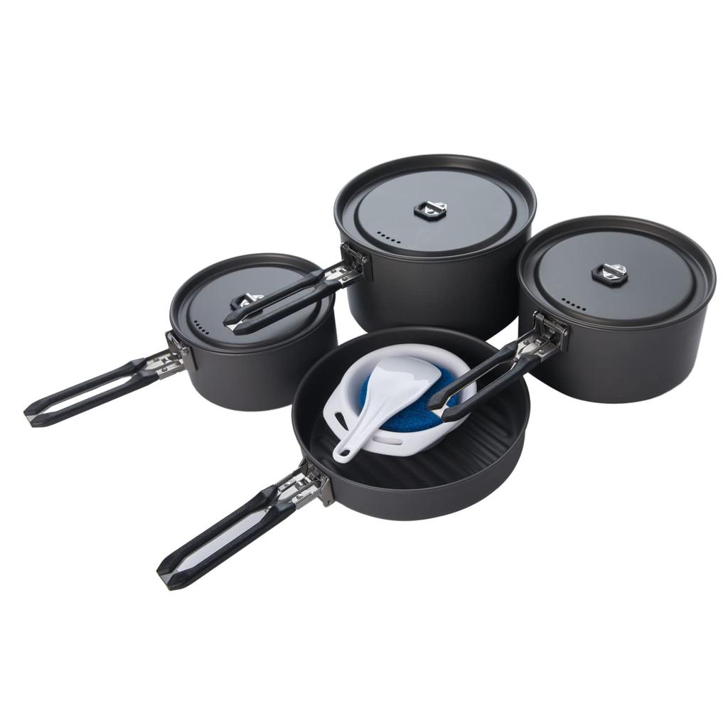 FEAST5 Black Edition Aluminum Cooker Frying Pan Set Camping Climbing Fire-Maple