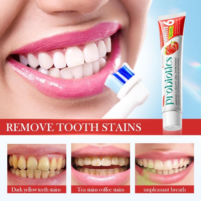 Plant Fruit Probiotic Toothpaste SADOER Oral Whitening Teeth Gum Protection Toothpaste