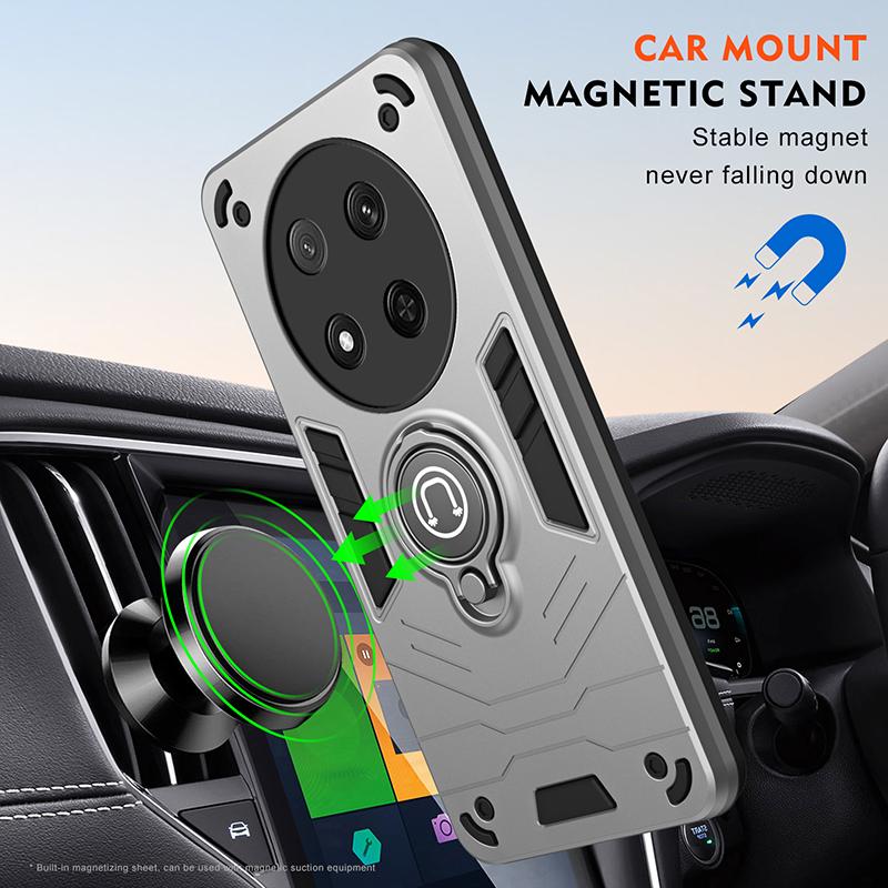 For Honor Magic 7 Camera Lens Protector Armor Case For Honor Magic 7 Lite Magnetic Car Holder Phone Cover Magic 7 Pro Coque