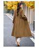 Women's Double-Breasted Lapel Wool Coat - Autumn/Winter Korean Fashion