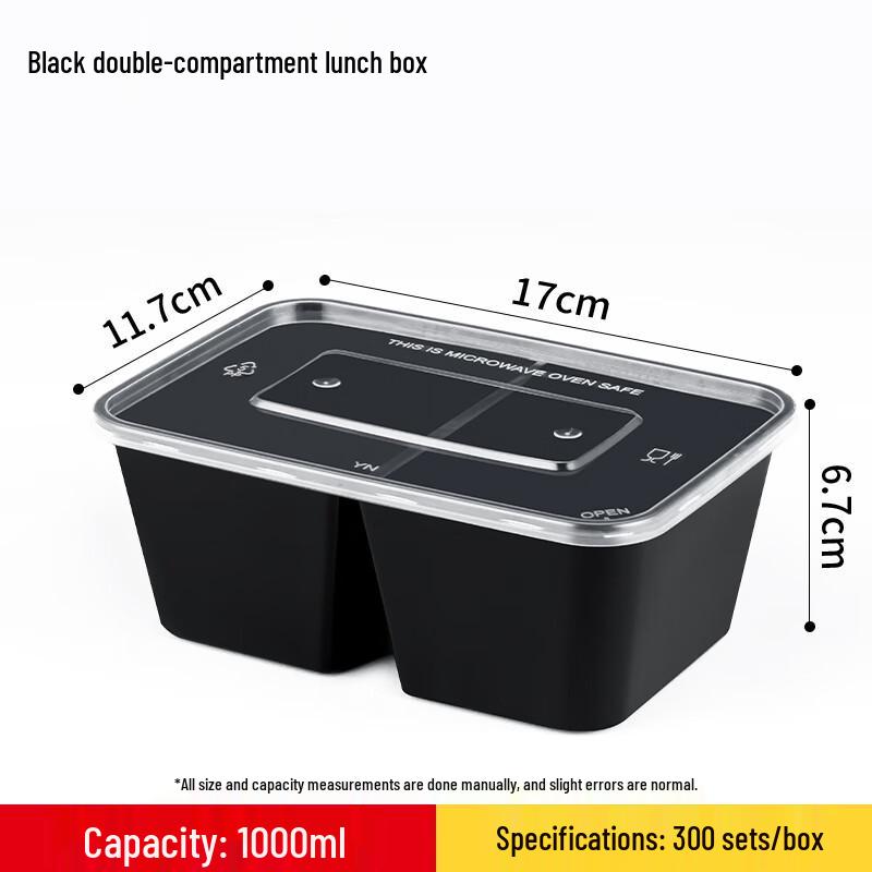 

Shixun Disposable 2-Compartment Takeaway Containers