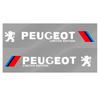 Für Peugeot 2 Stück Auto Seiten Tür 3D Aufkleber Abzeichen Dekal Dekoration Auto Zubehör Für Peugeot 206 308 307 208 207 3008 2008 508 4
