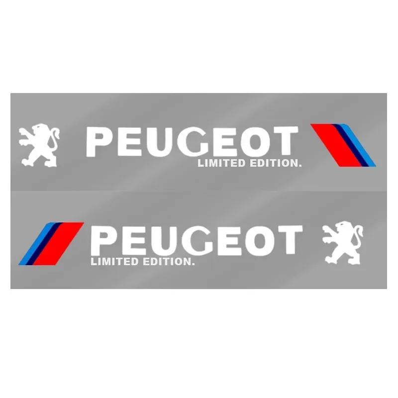 Für Peugeot 2 Stück Auto Seiten Tür 3D Aufkleber Abzeichen Dekal Dekoration Auto Zubehör Für Peugeot 206 308 307 208 207 3008 2008 508 4