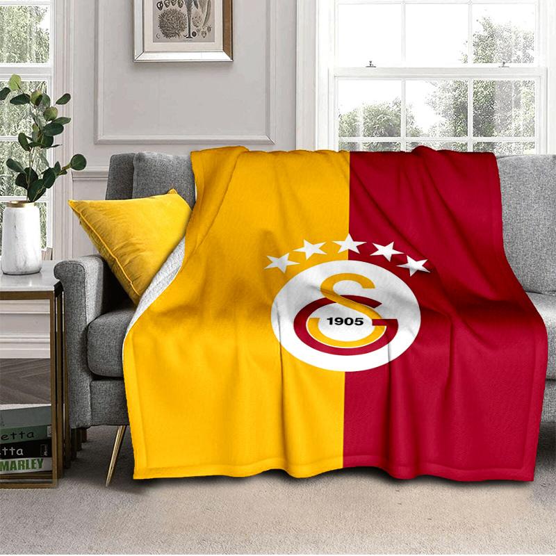 Coperta con Stemma del Galatasaray Calcio Adatta per Divani, Letti, Uffici e Campeggio - Regalo Perfetto per Halloween Natale