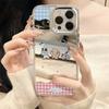 Luxus Niedliche Katze Spiegel Handyhülle Für IPhone 17e Pro Max 17 16e 15 13 11 12 14 16 Stoßfest Mode Fortschrittliche Schutzhülle
