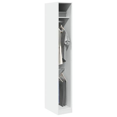 Vidaxl Wardrobe, White, 30X50X200 Cm, Wood-Based Material