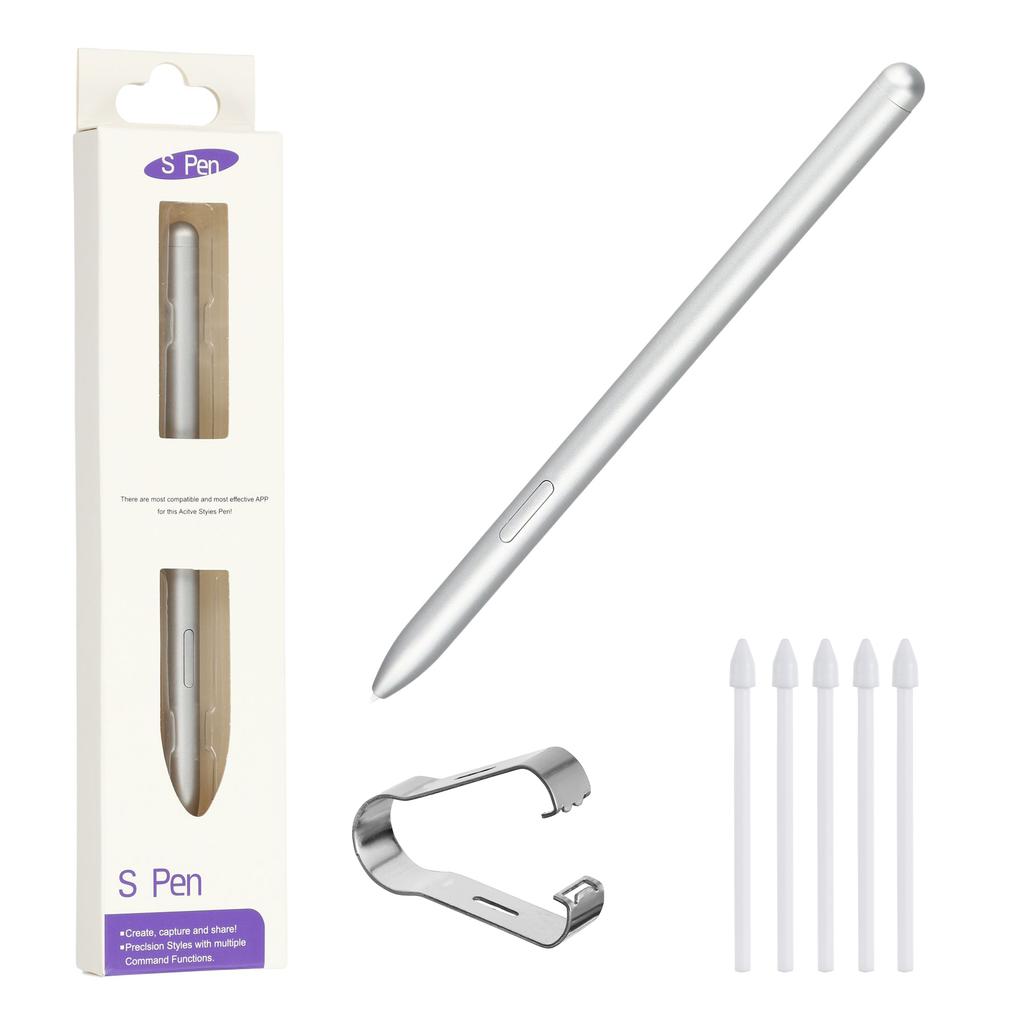 עבור סדרות Samsung Galaxy Tab S10/Tab S9 עט סטיילוס רגיש ללחץ עם 5 קצוות עט (ללא לוגו)