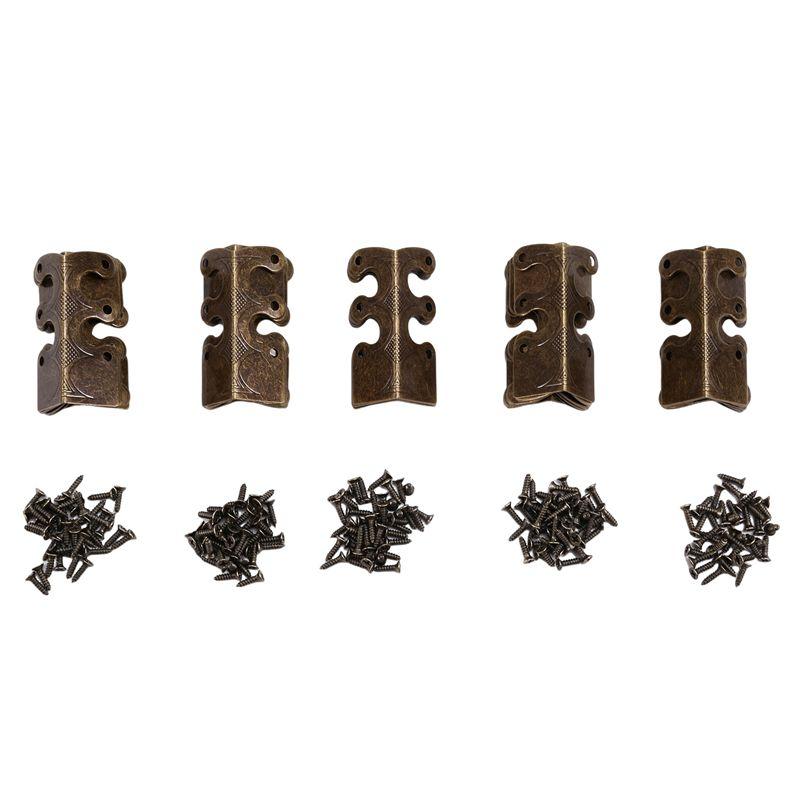 30PCS Corner Protectors, Baseboard Corner Protectors Baseboard Corner Protectors Vintage Metal Corner Protector Bronze