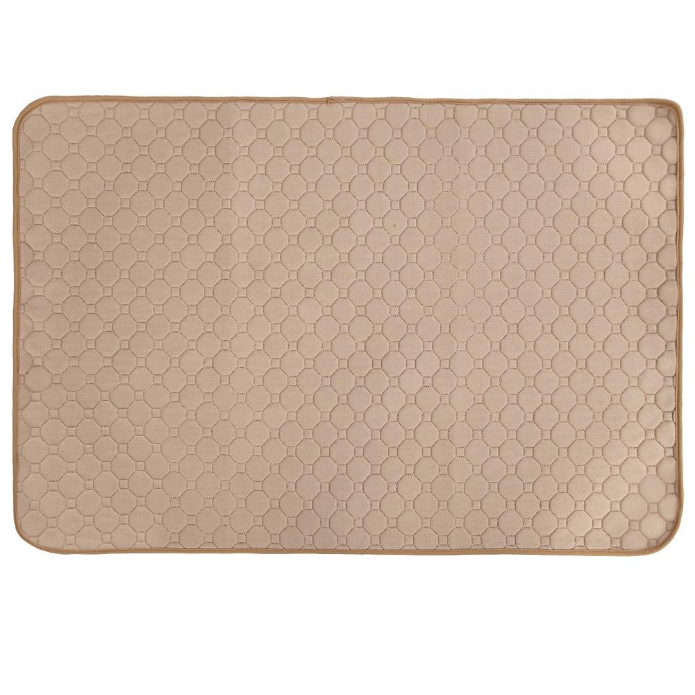 Waterproof Pet Puppy Training Mat Washable Reusable Pee Pads for Dog Cat (Gray S)
