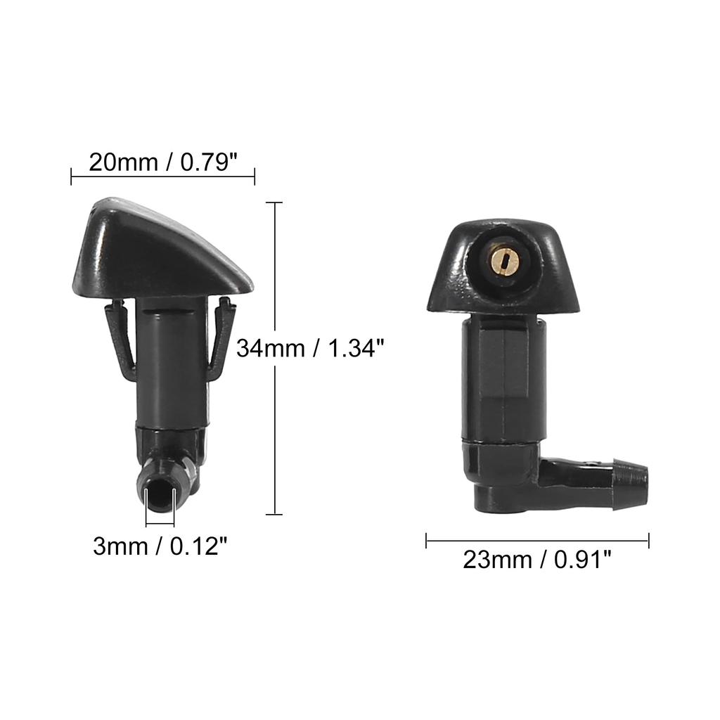 ACROPIX Washer Nozzle, Wiper Nozzle, For Car Washing, Spraying, Diffusion Nozzle, Compatible with