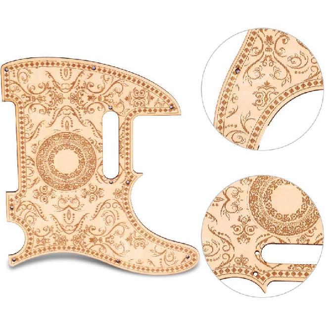 Telecaster Pickguard, Maple Wood Telecaster Control Plate, Guitar Pickguard Suitable for TL Electric Guitar