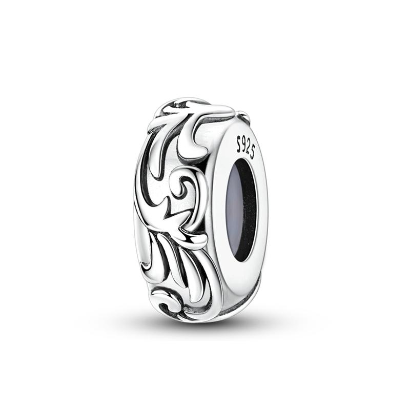 New 925 Silver Circular Heart Shape Friendly Embrace Pray Charms Beads For Women Fit Bracelet DIY Jewelry Gift