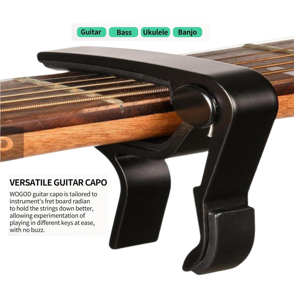 Miwayer High Quality Aluminium Alloy Guitar Capo for 6 String Guitar Alloy Metal Universal Multifunction Capo