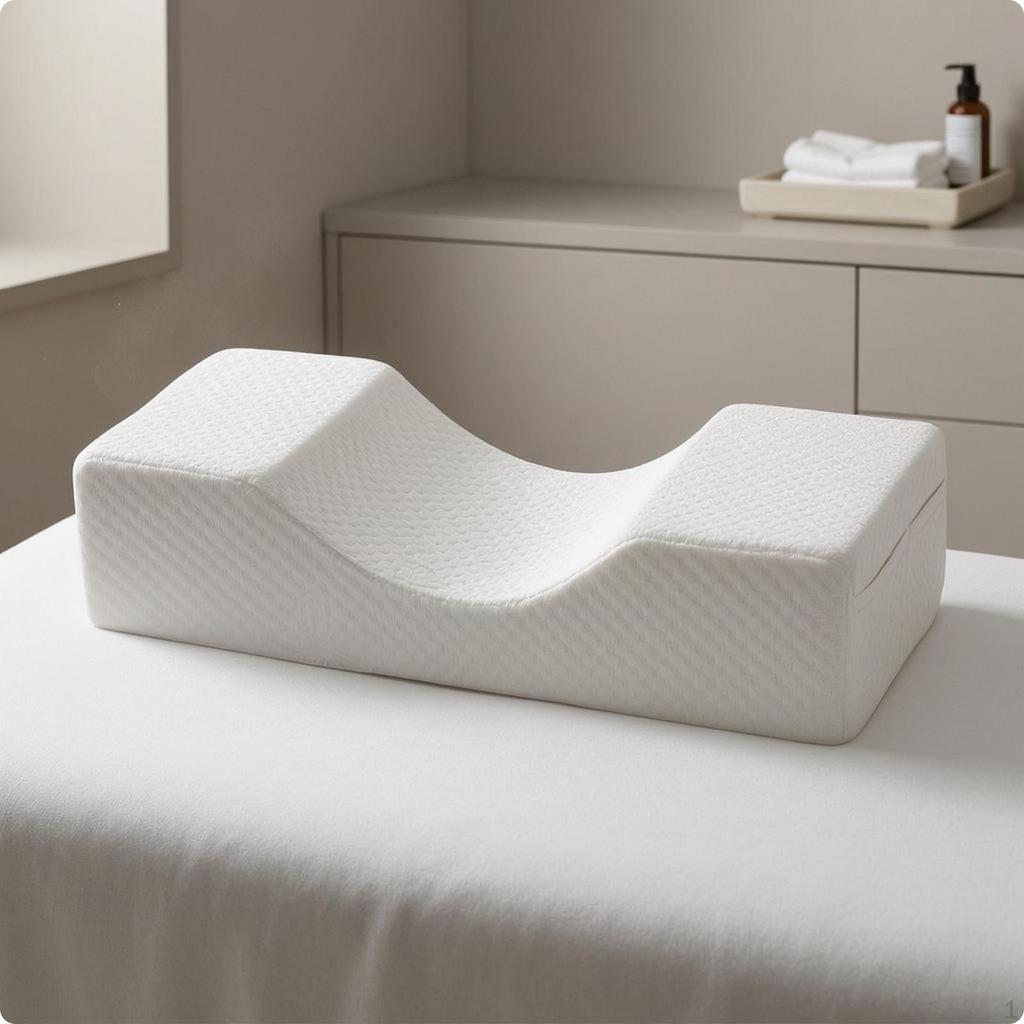 CShaped Facial Support Pillow Stable Positioning Eyelash Extension Contoured for Treatment