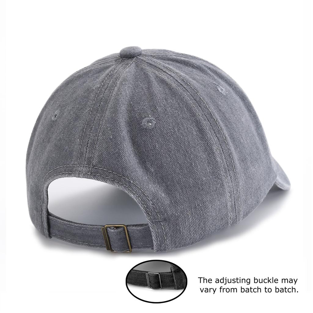 1pc THE BEER Print Washed Baseball Cap for Adults,Minimalist Retro Style Casual Soft Adjustable Dad Hat,Perfect As Gift