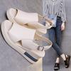Women's Summer Outdoor Wedge Heels: Thick-Soled, Backless, Large Size Sandals with Buckle, 2022 Collection