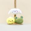 Sweet Plush Soft Frog And Cinnamon Dog Chick Keychain Perfect For Bag Decoration