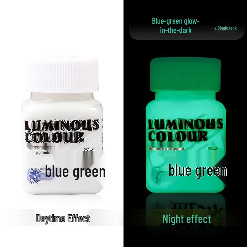 Glow-in-the-Dark Fluorescent Pigment Set for Kids - Perfect for DIY Clothes, Shoes, Plaster Dolls, and Hand-Painted Crafts!