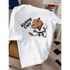 European Sizes Children Kabu Animal Karate T-Shirt - Cute Capybara Martial Arts Graphic Tee with "Kicking Capy" Text, Casual Summer Shirt for