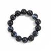Dark Wind Acrylic Beaded Elastic Bracelet, Fashionable Resin Bamboo Elbow Special-Shaped Ccb Bracelet.