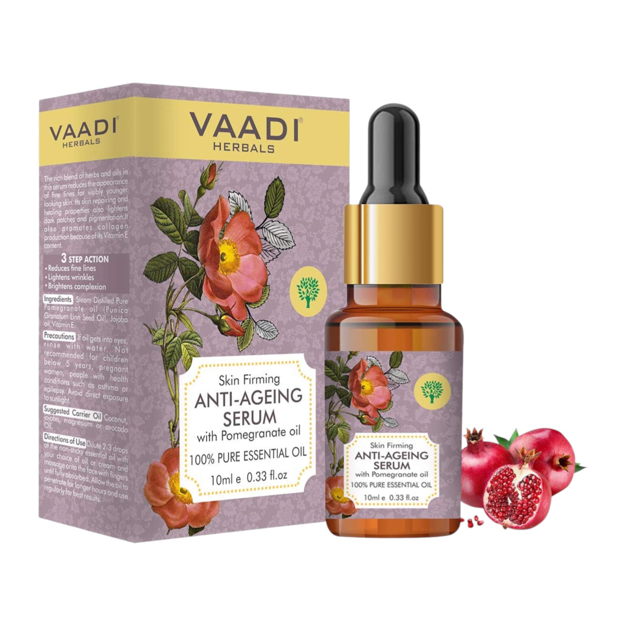 Vaadi Herbals Vitamin E Anti Ageing Serum With Pomegranate Oil 10 ml For Fine Lines Wrinkles