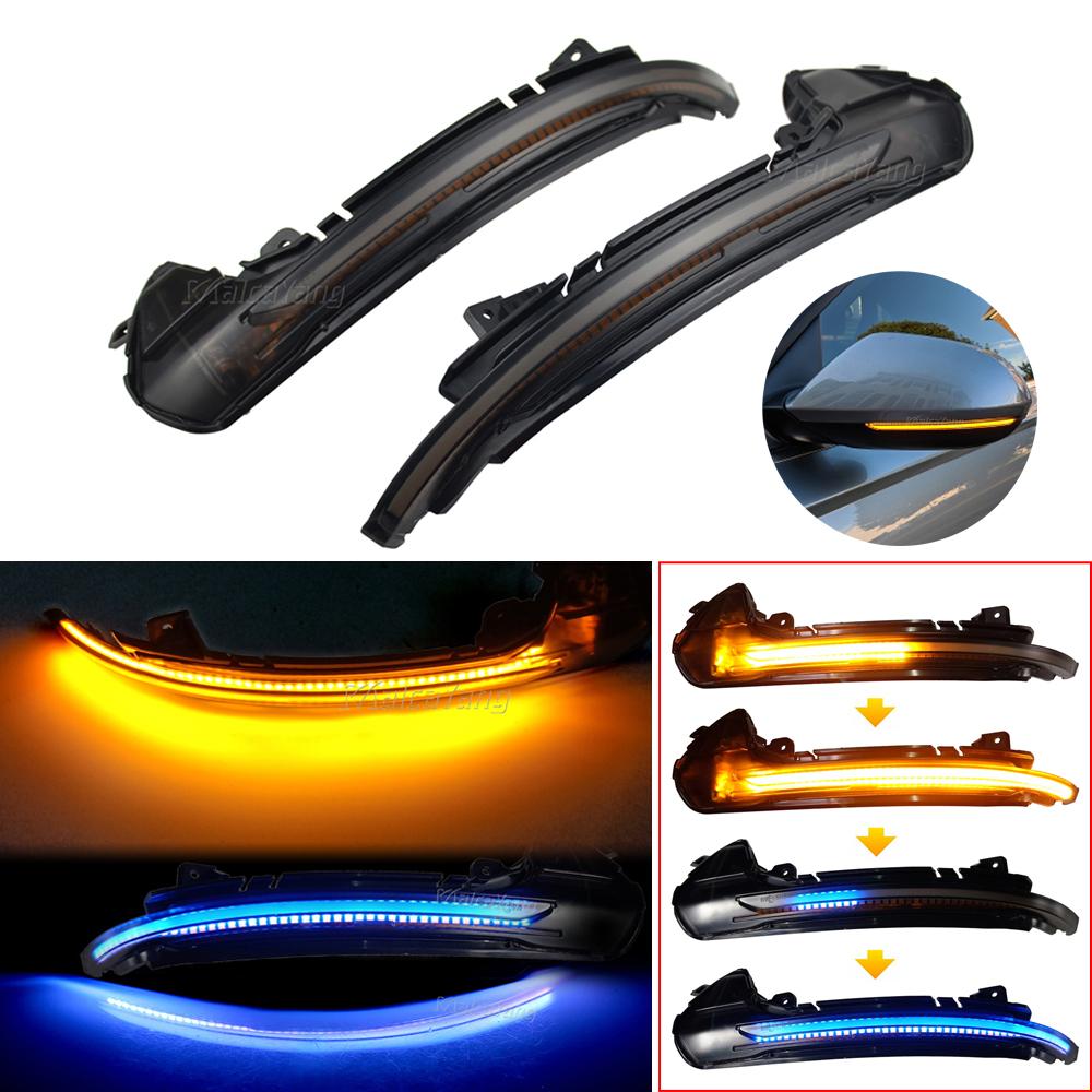 2Pieces LED Dynamic Turn Signal Light for A6 C7 C7.5 RS6 S6 4G 2012-2018 Car Side Wing Rearview Mirror Blinker Indicator