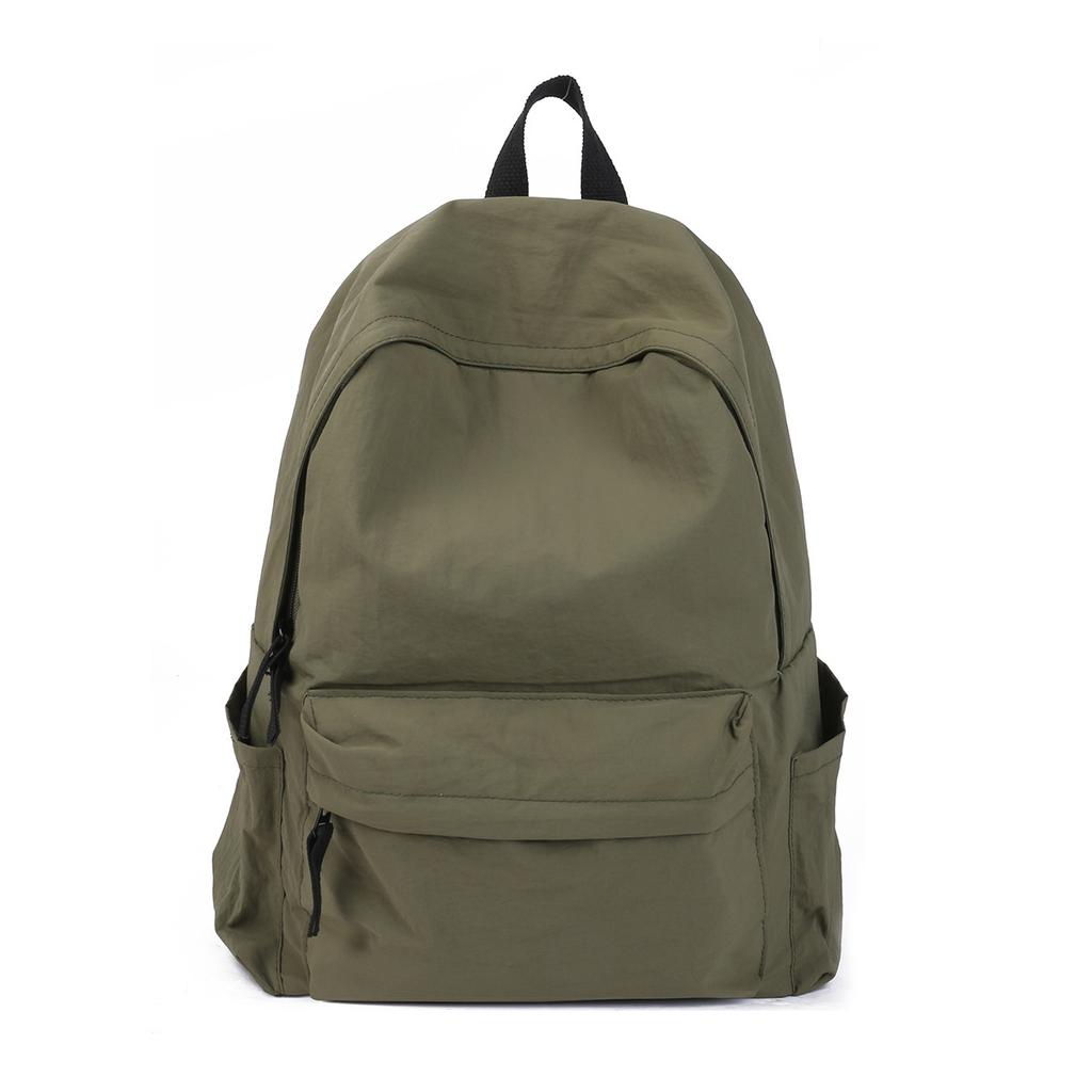 Japanese solid color schoolbag male college student versatile simple travel backpack female high school student large capacity computer backpack
