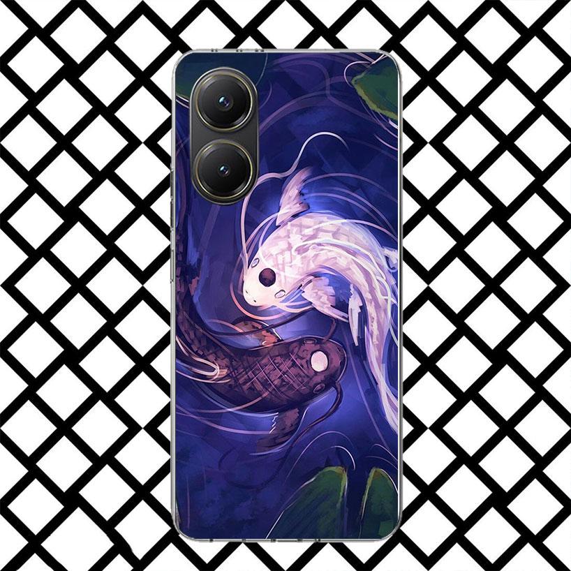 Koi-Fisch Kunst Handyhülle für Xiaomi Poco F7 Ultra X7 X6 X5 Pro X4 Gt M8 M7 Redmi 15 15C 13 13C 12 12C Weiche Hülle Fundas Poco F7 U