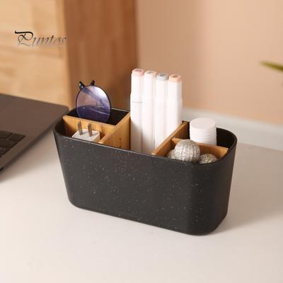 Desktop Storage Box Toothbrush Holder Large Capacity Multi-compartment Sundries Case Makeup Container Bathroom Accessories