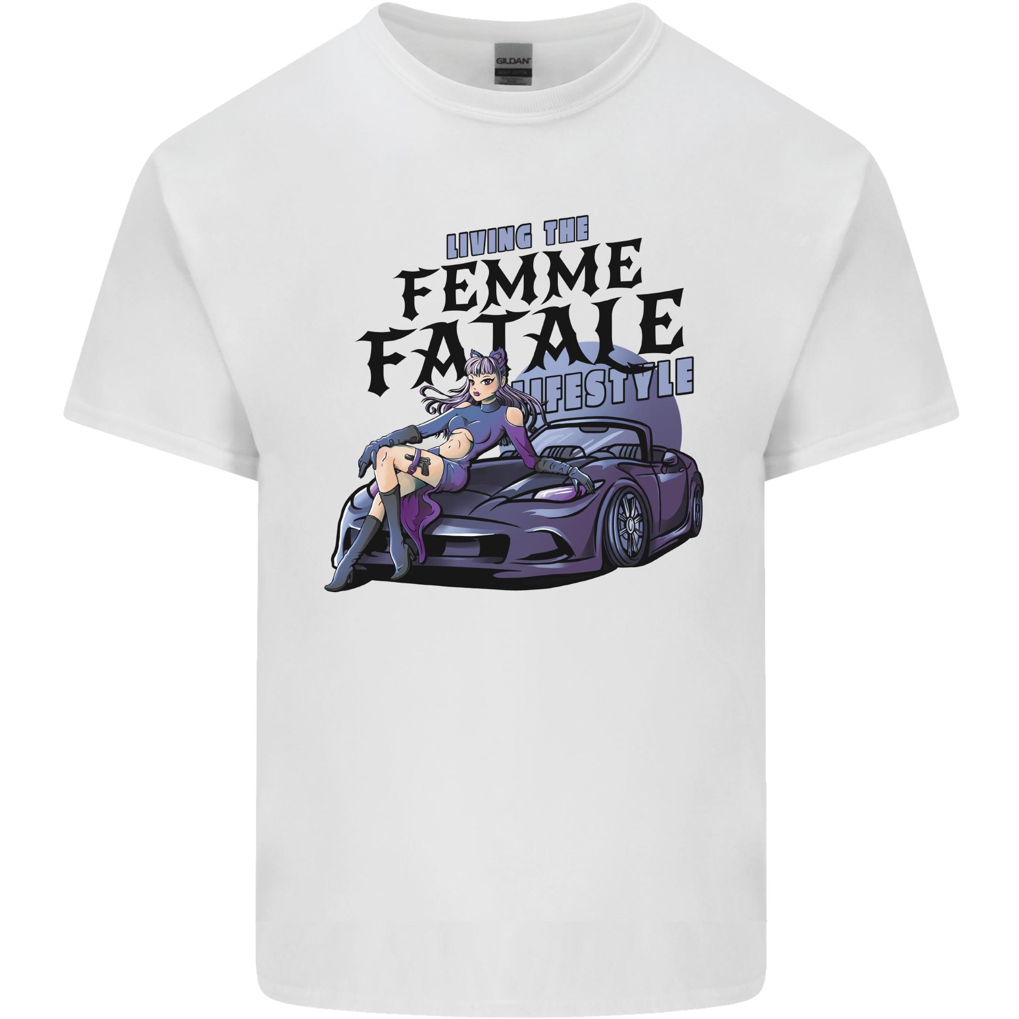 Anime Living the Femme Fatale Lifestyle Unisexs Light Cotton TShirt S