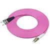 Fiber Patch Cord Cable OM4 LC/UPC-ST/UPC MM Multi Mode Duplex 50/125 FTTH 40Gbps Rose for Enterprise & Campus Networks