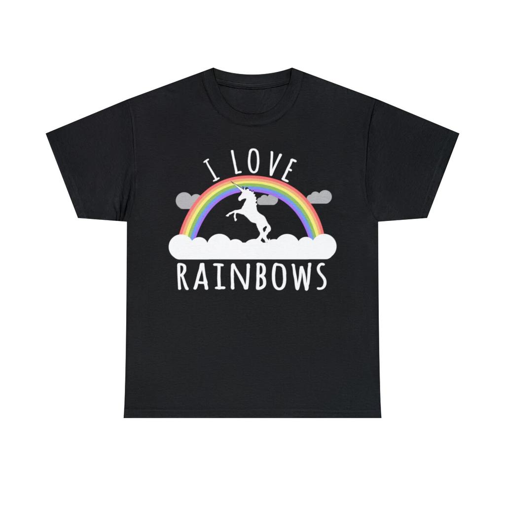 I Love Rainbows Graphic T-Shirt, Sizes S-5XL