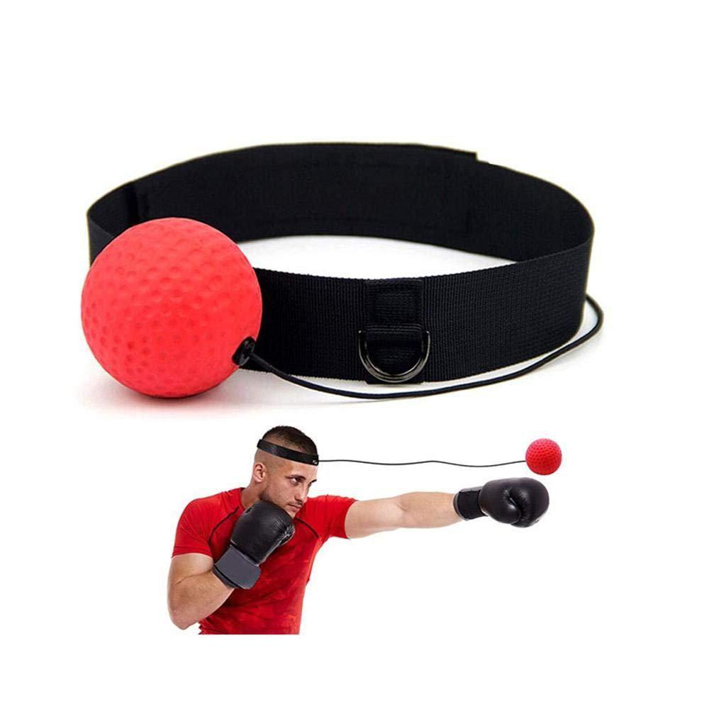 Boxing Speed Training Punching Training Reaction Exercise Sports Fight Boxing Reflex Ball with Headband L чёрный