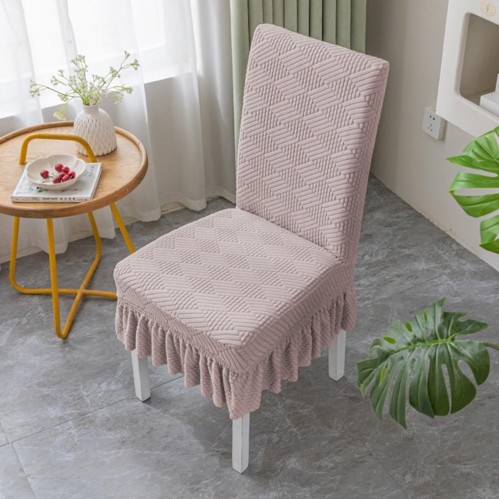 Durable Thickened Universal Chair Cover Soft Elastic Anti-dirty Stool Slipcover Jacquard Washable Seat Cover Home Decor фиолетовый 2600₽