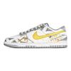 Nike Dunk Abrasion Resistant Breathable Abrasion Resistant Breathable Low top Skateboard Shoes Unisex Gray White HF5441-105(Team1704-)