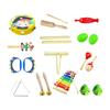 Wooden Musical Instruments Set for Toddlers, Percussion Toys for Kids Birthday Celebration