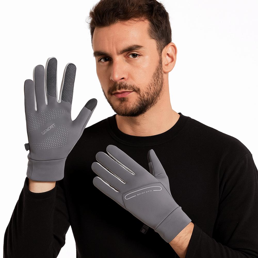 Full Finger Cycling Gloves Solid Color Sports Mittens Fashion Winter Warm Gloves  Women