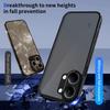 KEYSION Matte Translucent Black Phone Case for VIVO Y05 Silicone+PC Anti-slip Shockproof Back Cover for VIVO Y11 5G Y11d Y21 5G