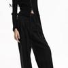 MO&Co. Autumn Collection High-Waist Wool Blend Straight-Leg Trousers