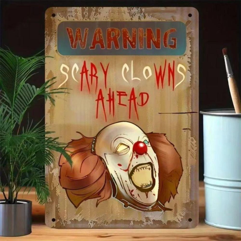 1 Piece Retro Metal Tin Sign Art Poster For Office Living Room Courtyard Wall Decor 8x12 Inch 20x30 cm