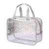 PVC Waterproof Transparent Makeup Bag Stars pattern Travel Beauty Organizer  Daily Use