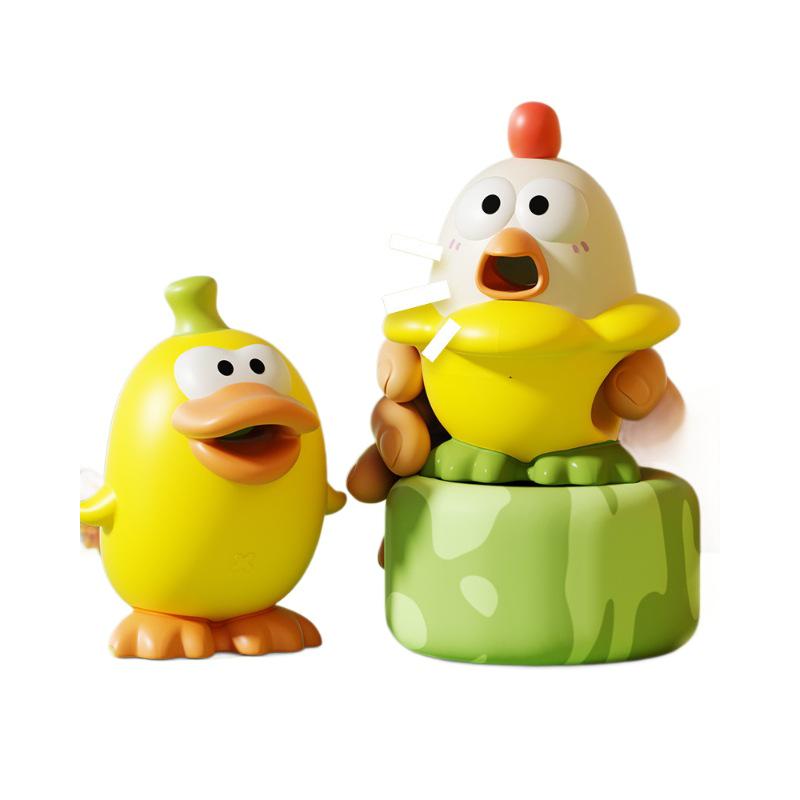 Cartoon Duck Decompression Squeeze Toy - Fun Pointy Chicken Sound for Kids