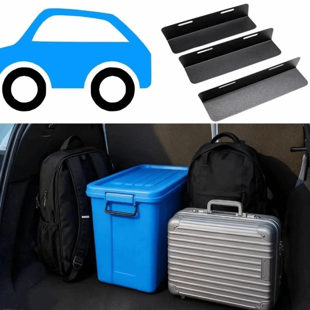 3pcs Non-Slip Cargo Divider Sturdy Locking System Trunk Organizer Boot Separator Automotive Cargo