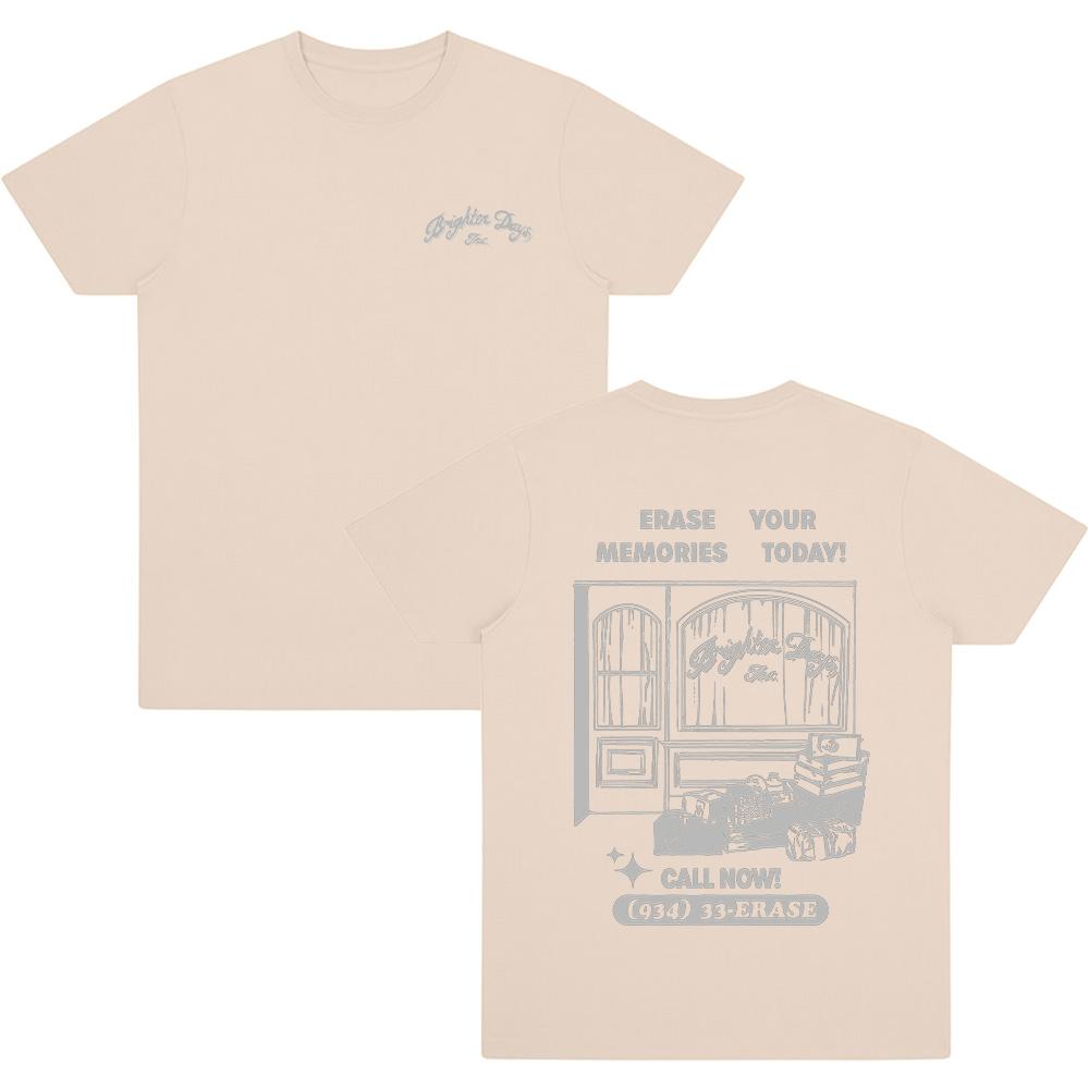 Brighter Days Storefront T-Shirt Ariana Grande Merch Fan Unisex Top Cotton Comfortable Versatile Tshirt Women Men Retro Tee