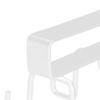 Kitchen Utensil Holder Hanger Iron Double Row Hook Spoon Shovel Shelving for Restaurant White