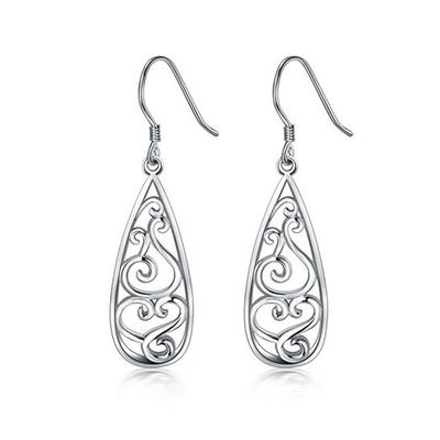 1 Paar Damen Mode Ohrringe Retro Stil Hohl Dekoration Böhmische Ohrhänger Schmuck Geschenke Accessoires Arbeit