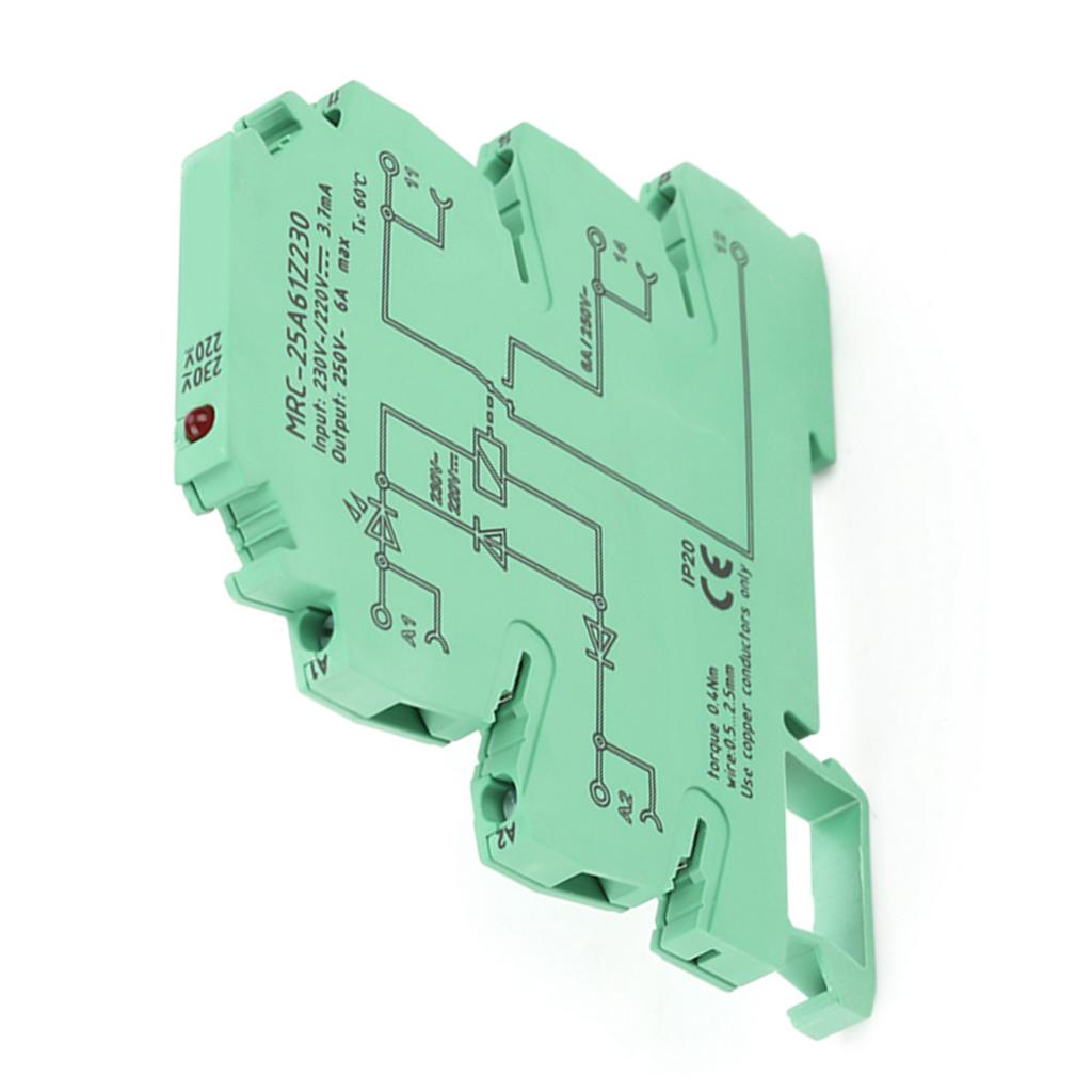 MRC25A61Z230 PLC Electromagnetic Contact Interface Relay Module Input 230VAC220VDC 1NO 1 NC